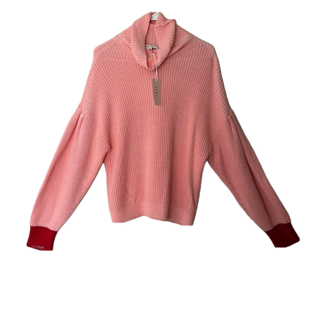 Free Assembly NWT Women's Cowl Neck Pleat Shoulder Sweater Size L